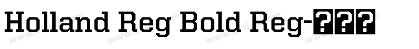 Holland Reg Bold Reg字体转换